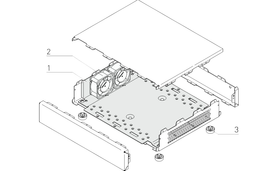 תחתית מעגל מודפס למארז 19 אינץ שרופ SCHROFF INTERSCALE M